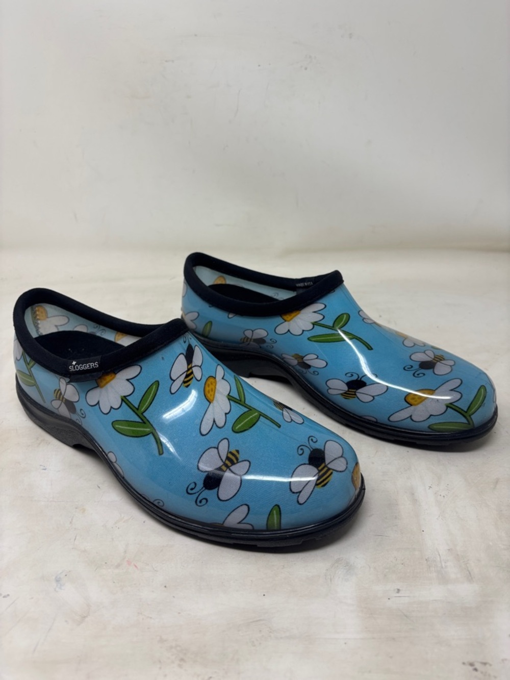 Sloggers Blue Bee & Daisy Garden Clogs
